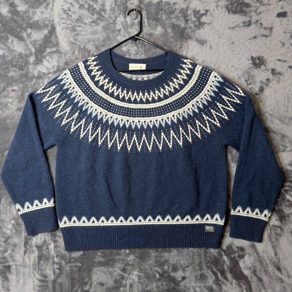 Polo Denim Supply Fair Isle Knit Sweater Size XX-Large Mens Blue Crewneck - Picture 1 of 6